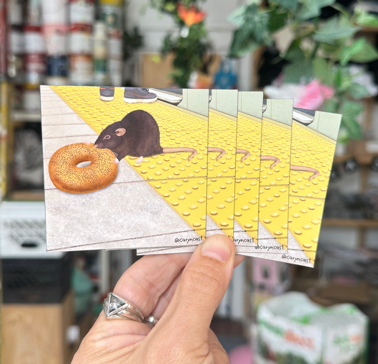 Bagel Rat Magnet