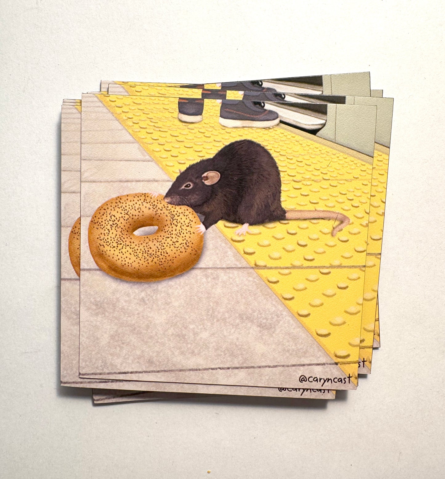 Bagel Rat Magnet