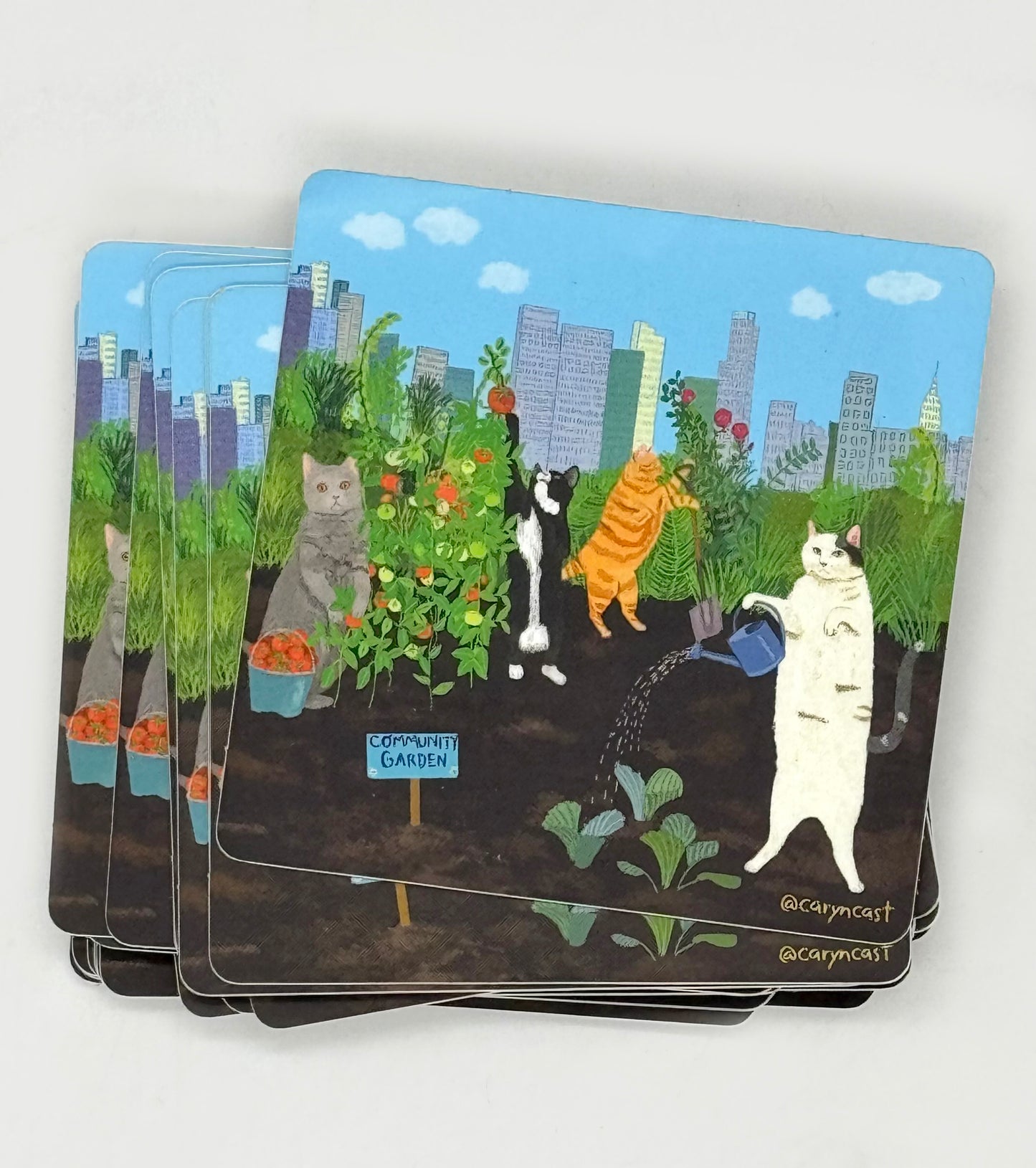 Gardening Cats Sticker