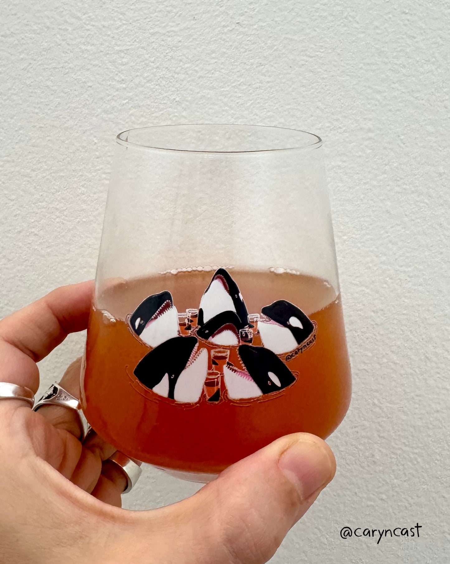 Gladis + Friends Stemless Glass