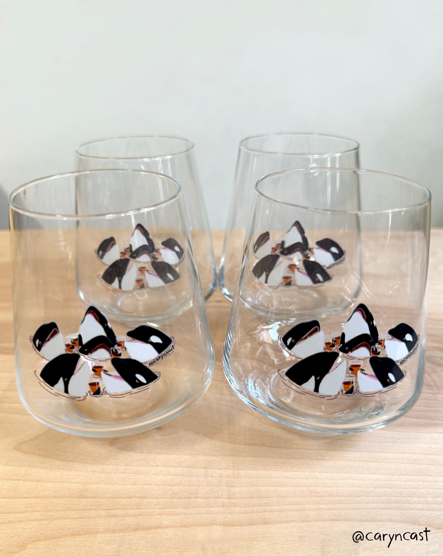 Gladis + Friends Stemless Glass