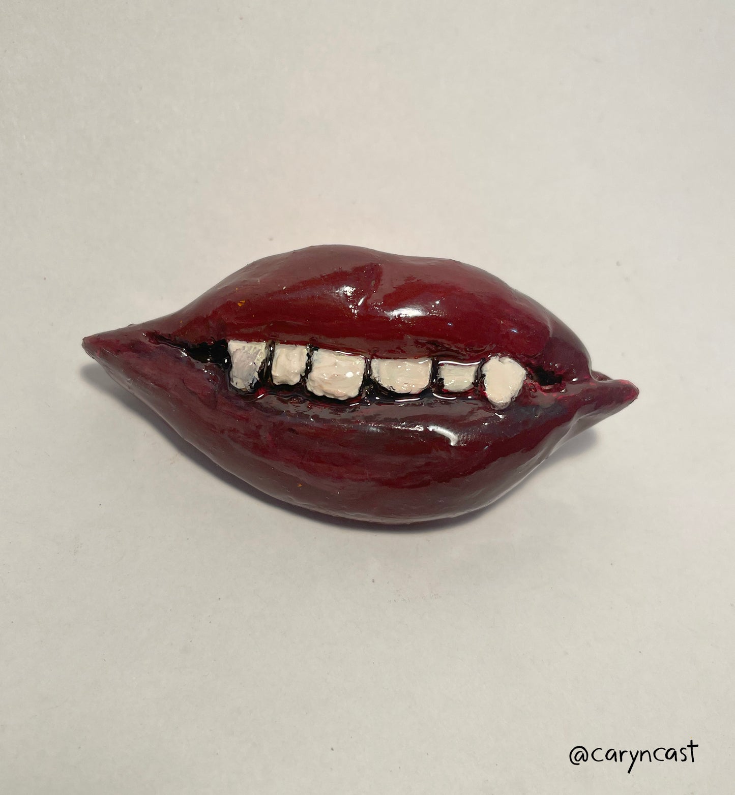 Goth Fangs Shiny Resin Magnet