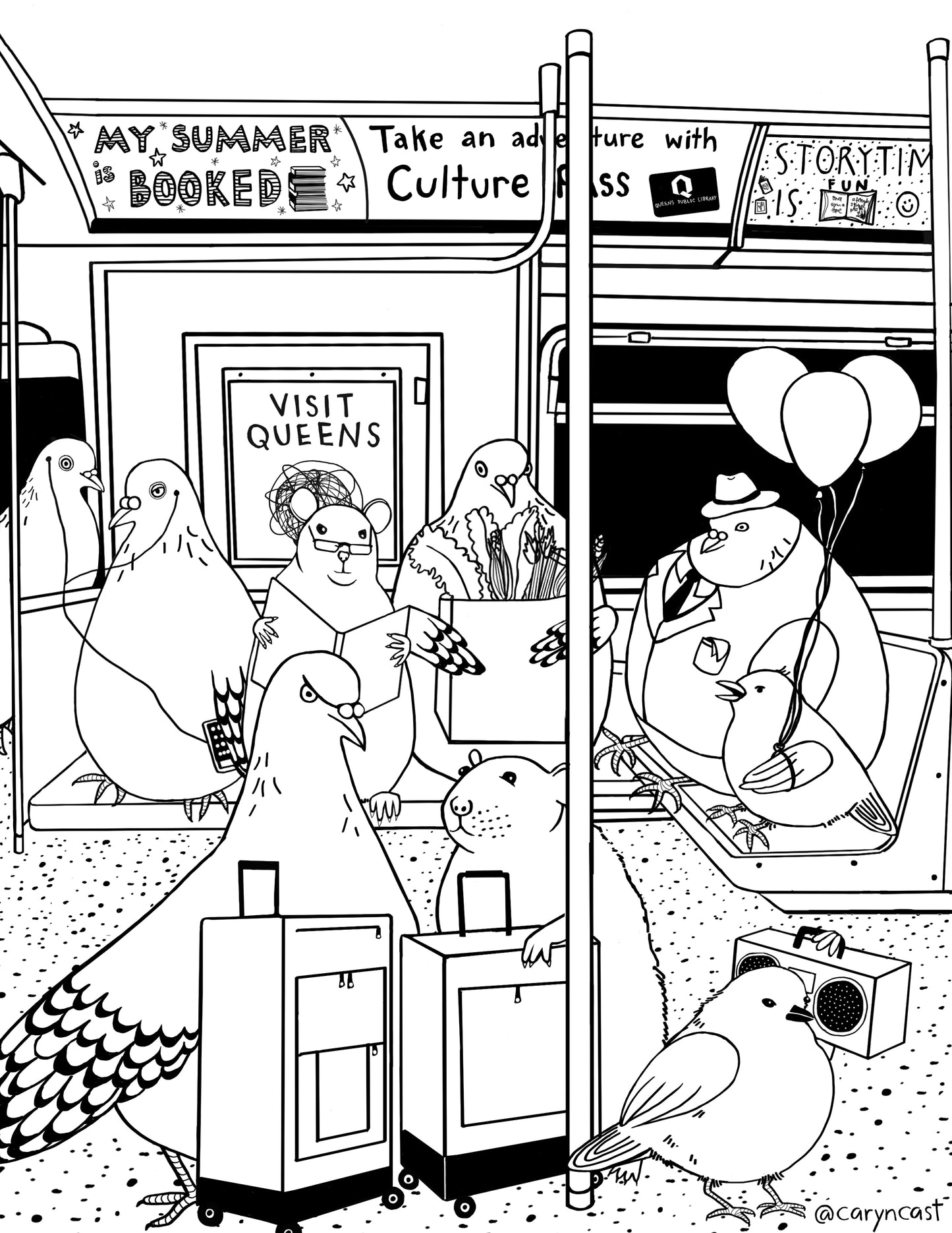 Queens Coloring Book for Queens Public Library