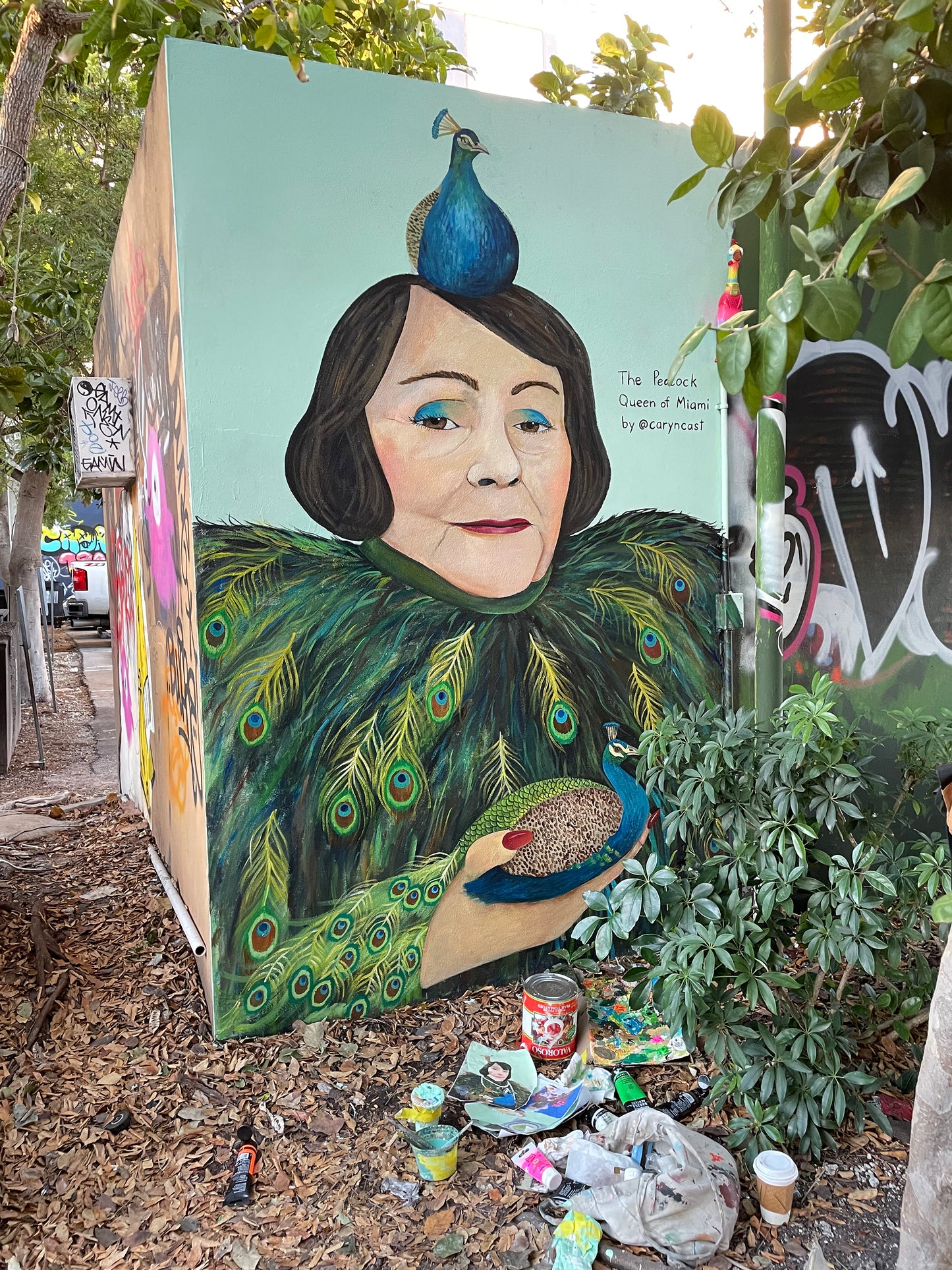 Peacock Queen of Miami Print