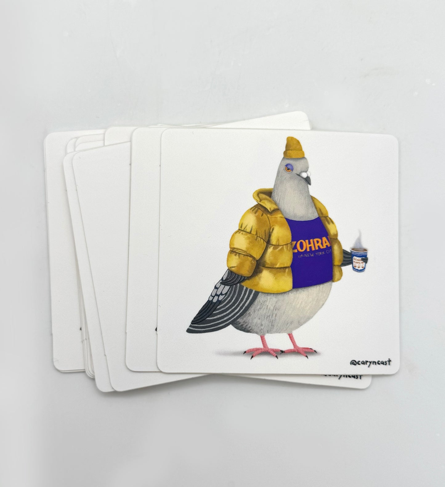 Winter Jerry for Zohran sticker