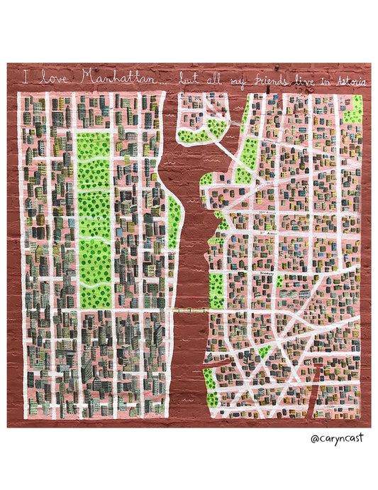 Map of Astoria Queens