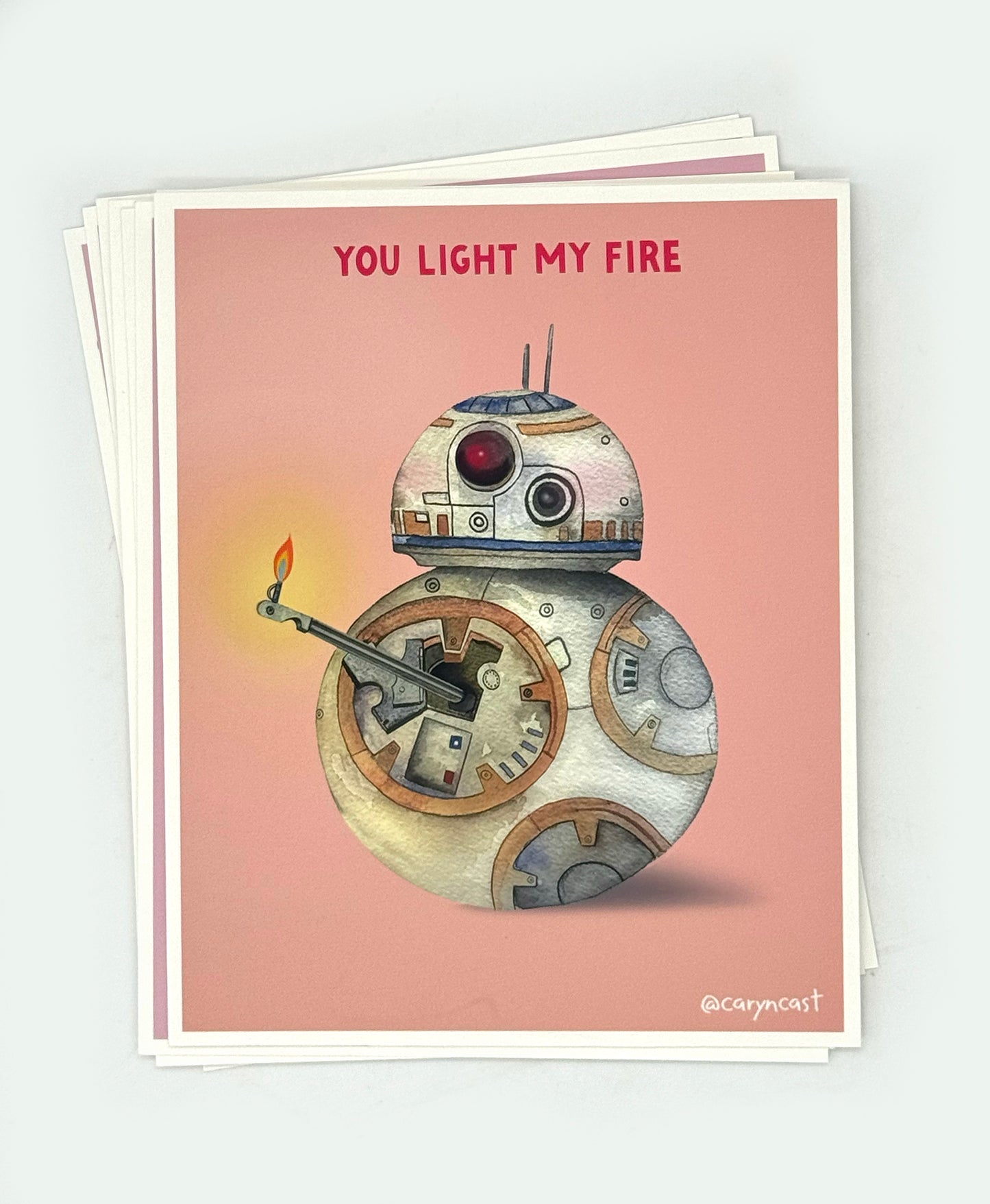 BB8 Be Mine Postcard