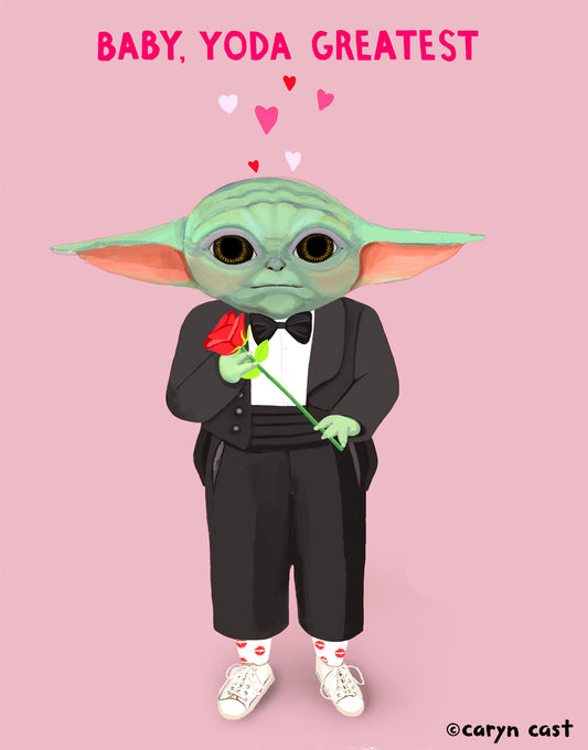 Baby Yoda Greatest Postcard