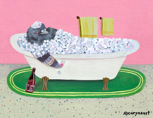 Bathtime Pigeon
