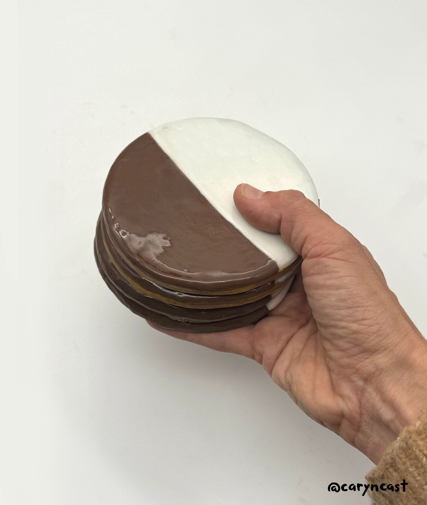NYC Black & White Cookie Coaster