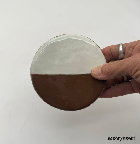 NYC Black & White Cookie Coaster