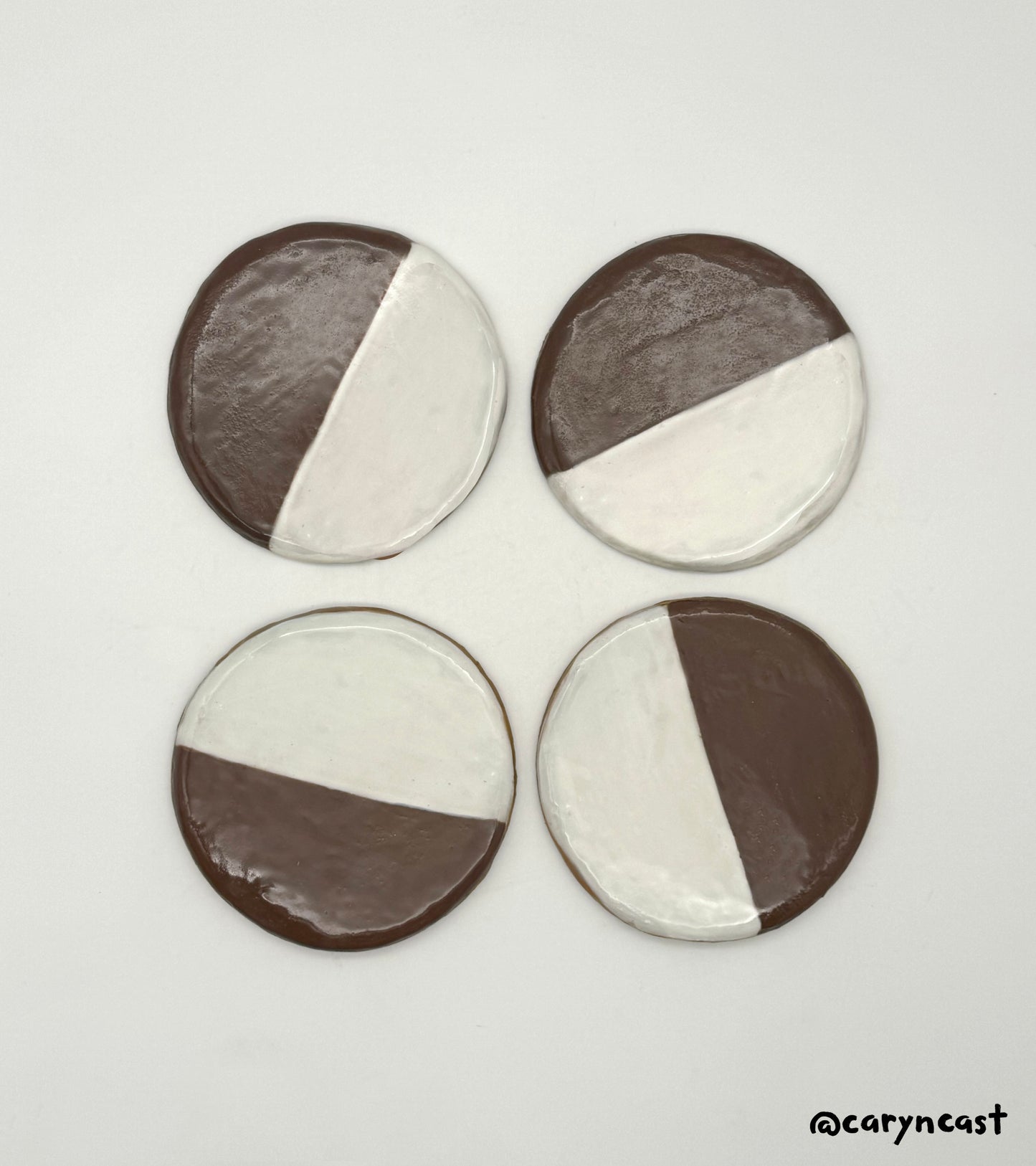 NYC Black & White Cookie Coaster