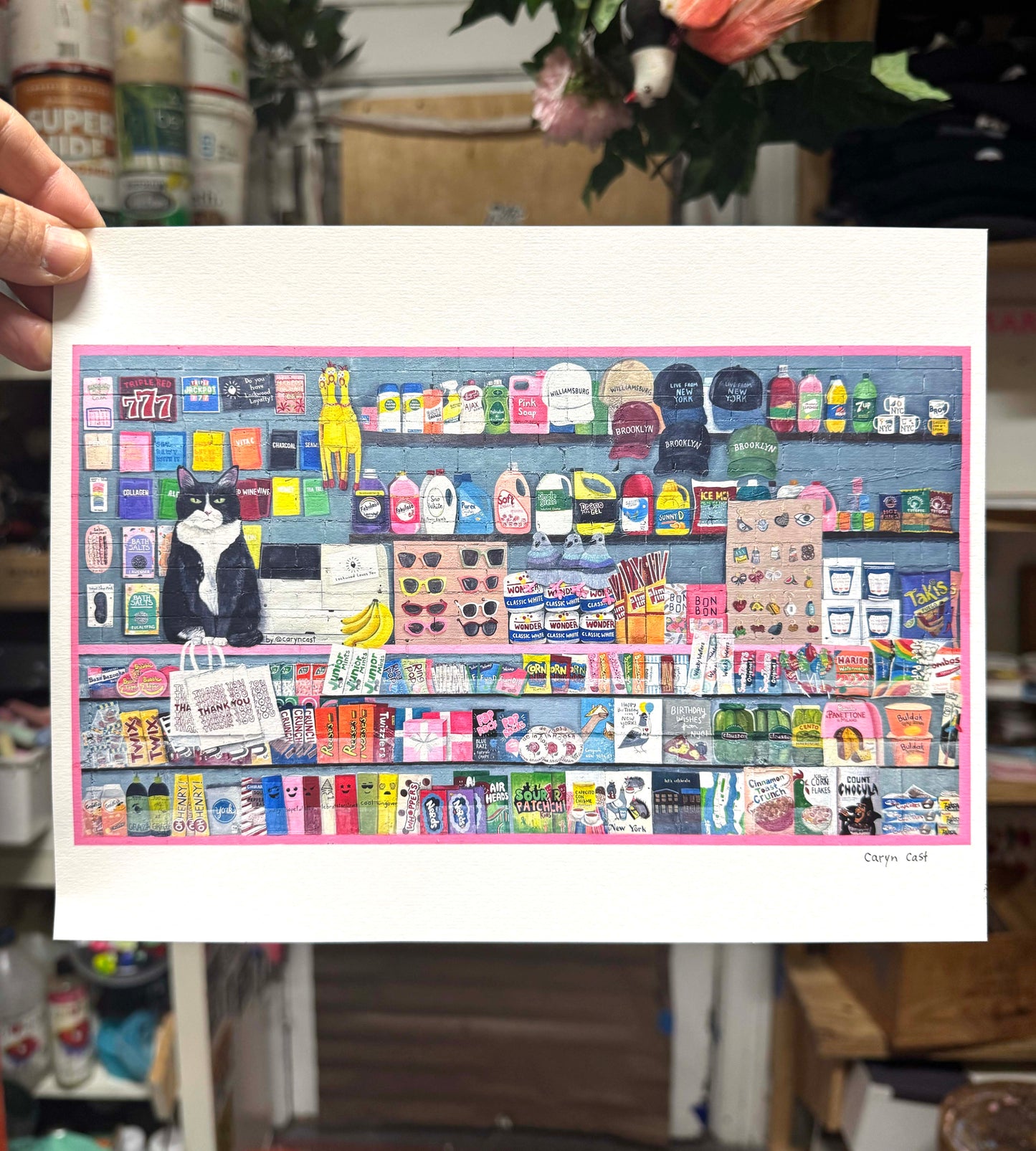 Bodega Kitty Mural Print