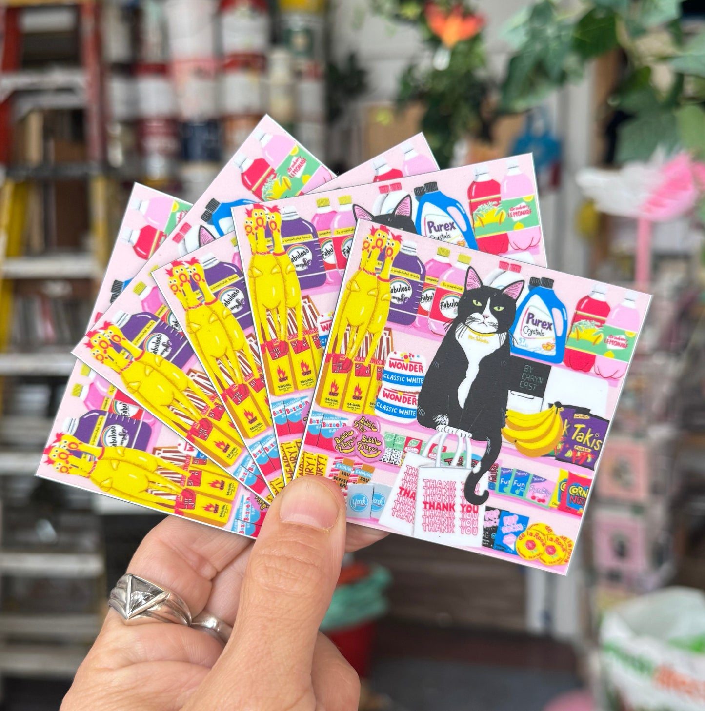 Mr. Snacks the Bodega Kitty Magnet