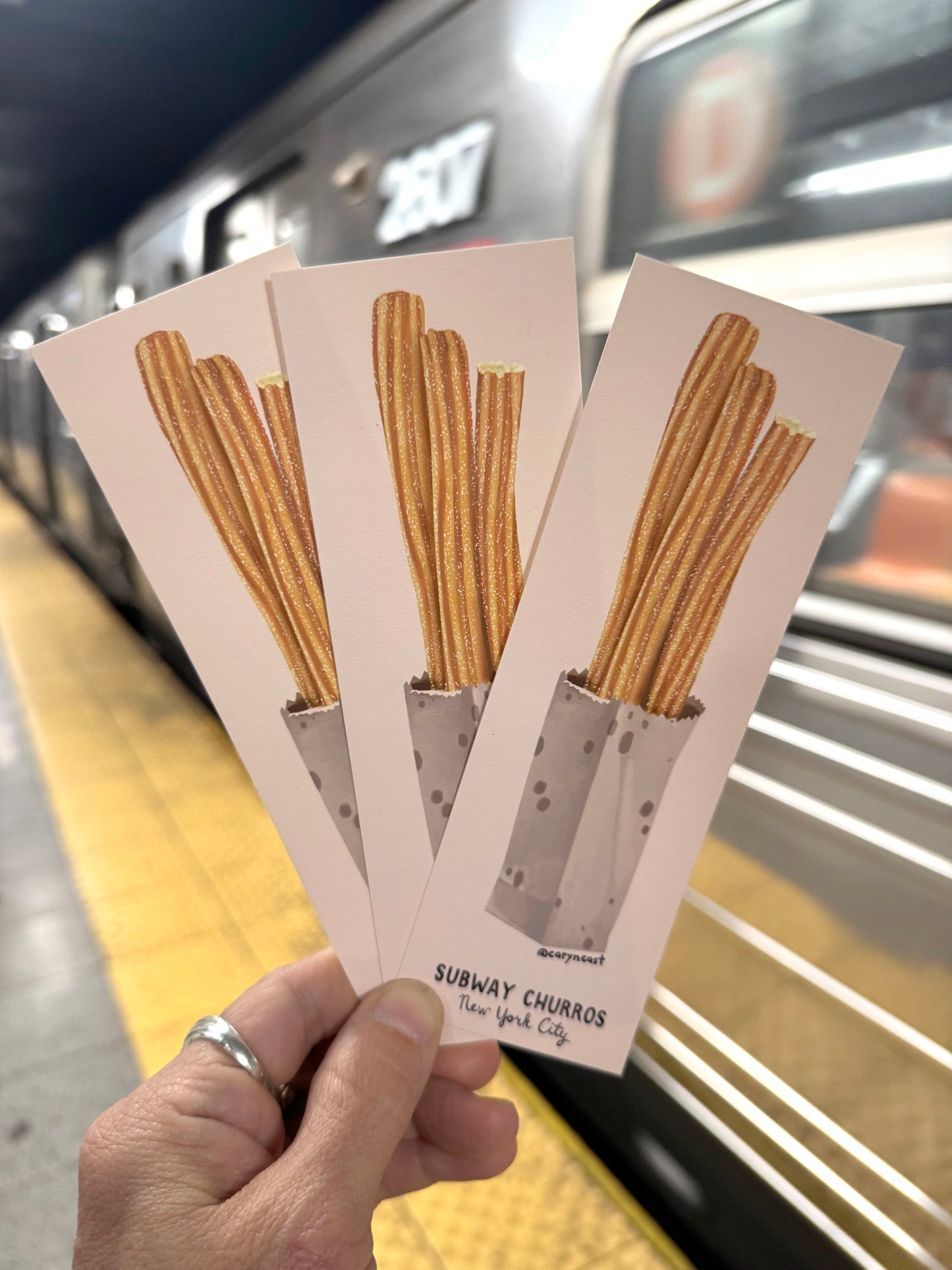 NYC Subway Churros Bookmark
