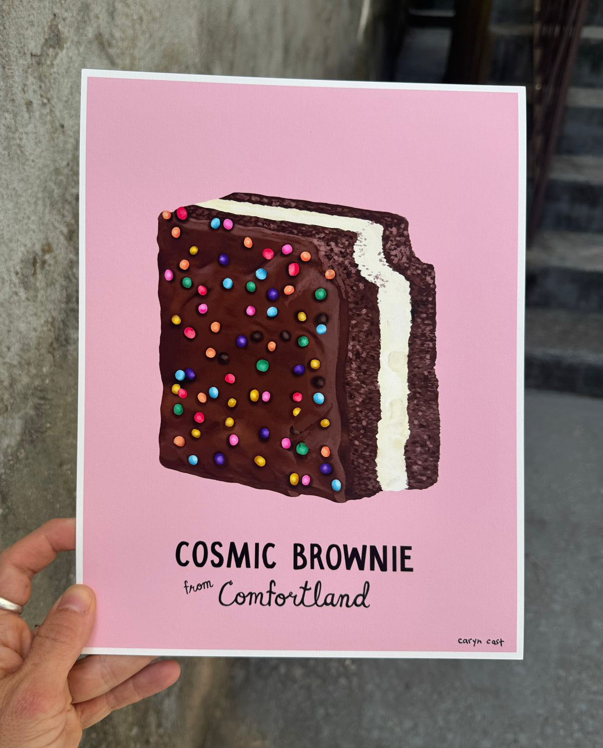 The Cosmic Brownie by Comfortland 8.5" X 11" print