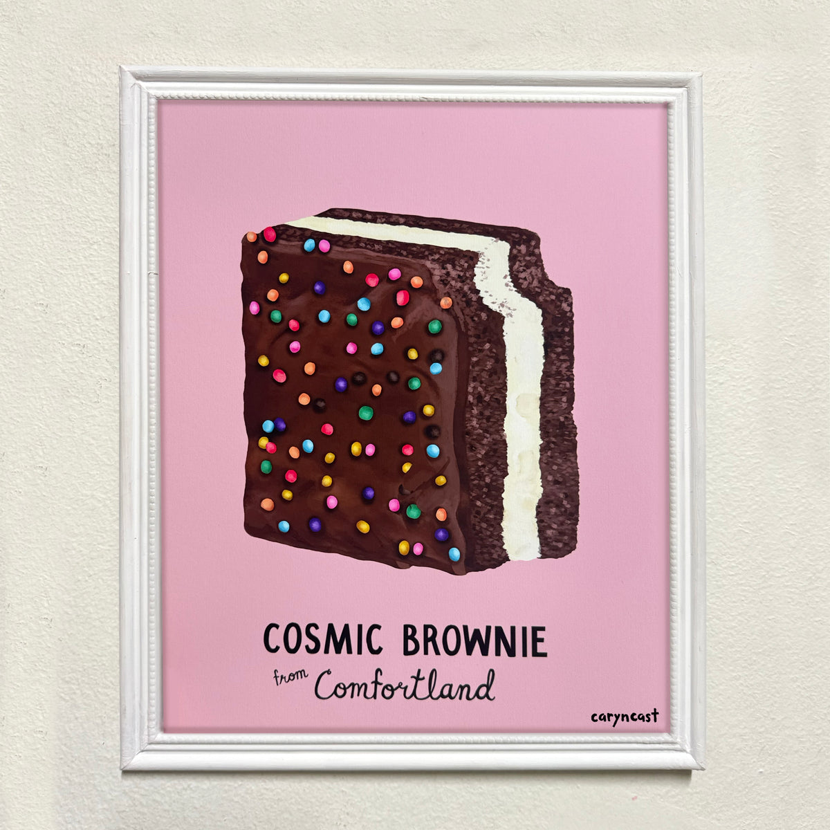 The Cosmic Brownie by Comfortland 8.5" X 11" print