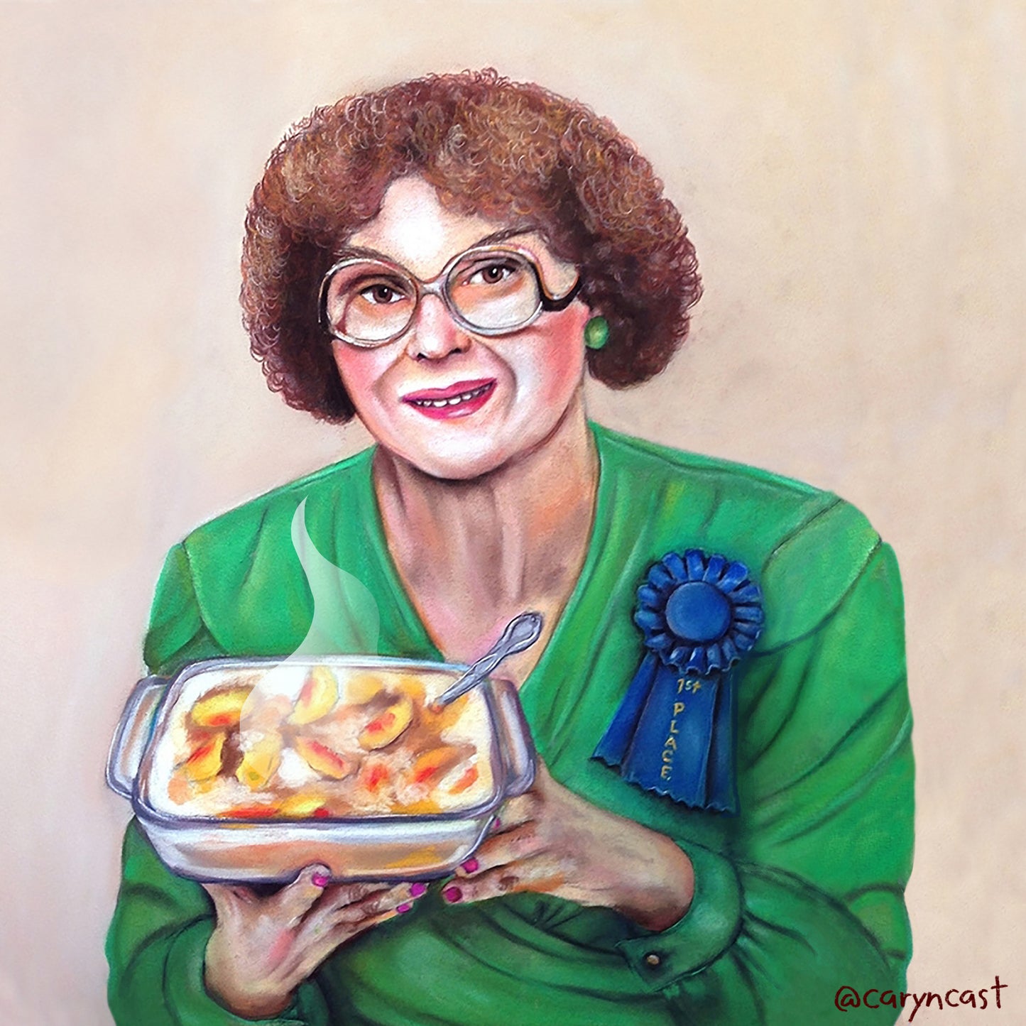 Delores Hardy, 1st Place Peach Cobbler Winner