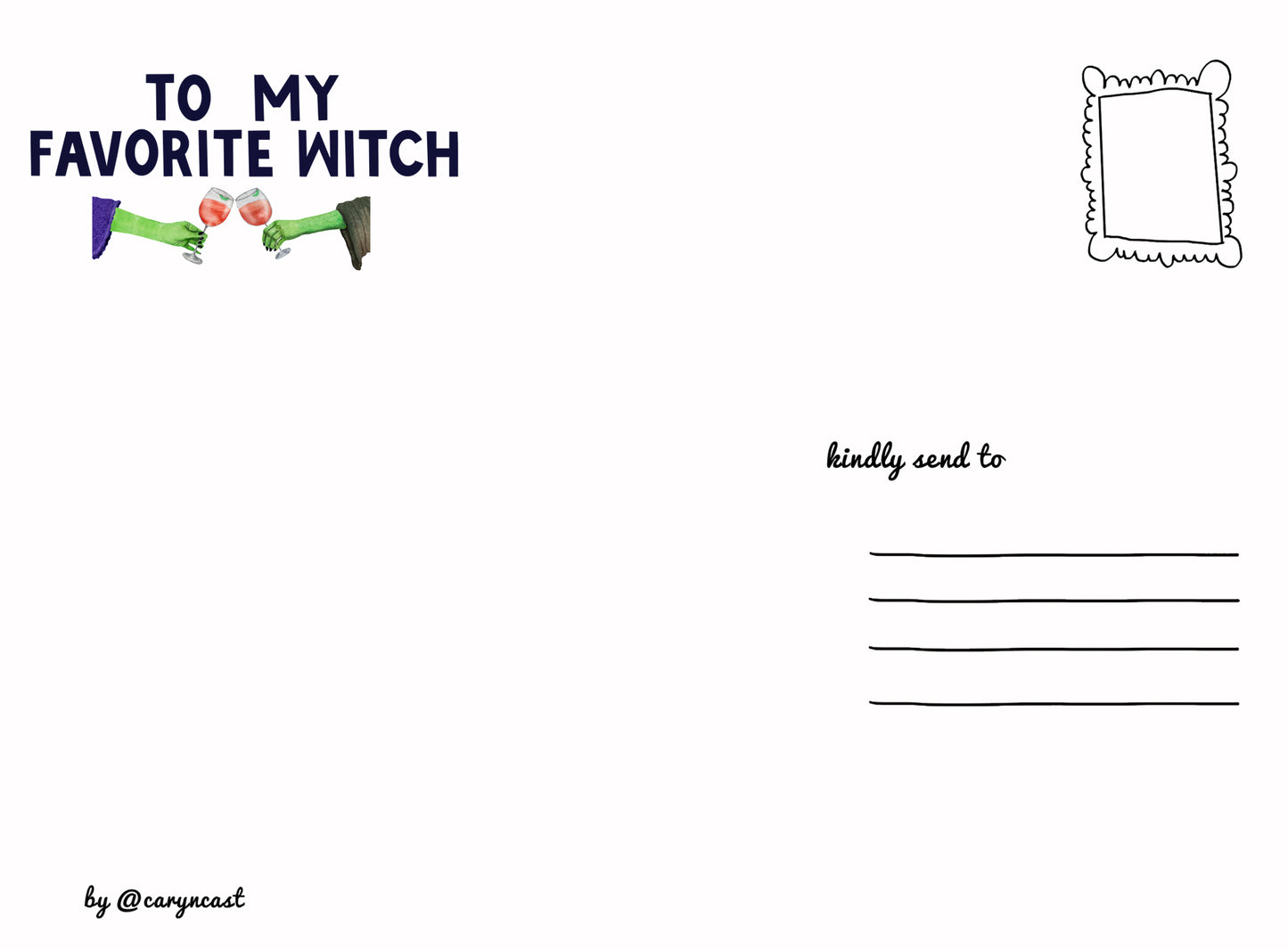 Feeling Witchy Postcard