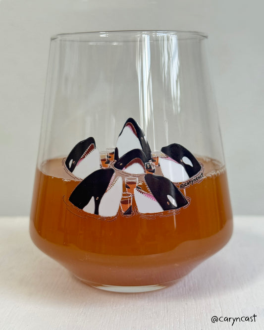 Gladis + Friends Stemless Glass