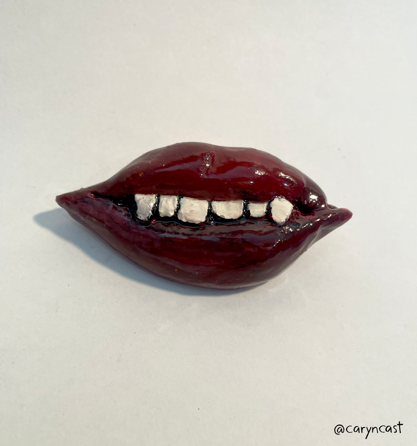 Goth Fangs Shiny Resin Magnet
