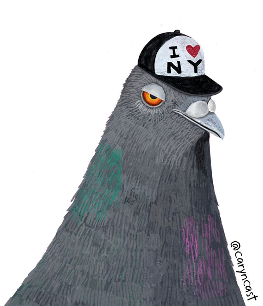 Grumpy Pigeon Sticker