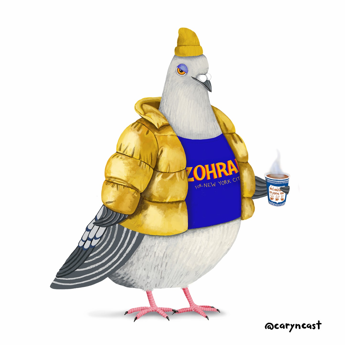 Winter Jerry for Zohran Magnet