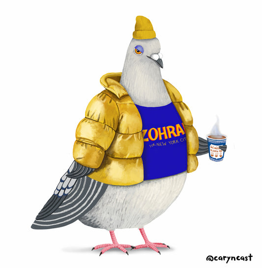 Winter Jerry for Zohran sticker