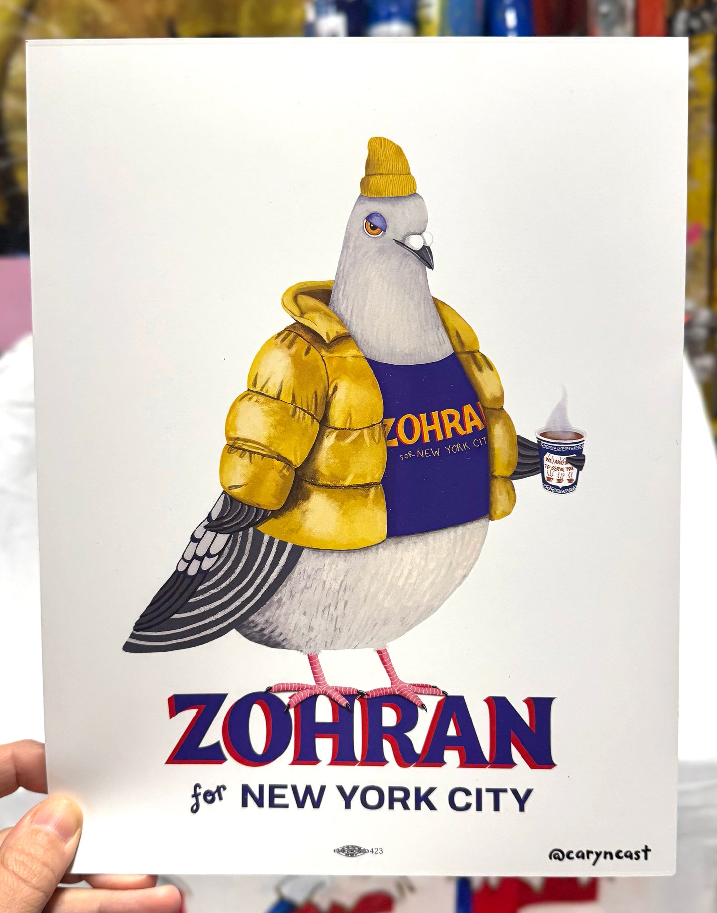Winter Jerry for Zohran poster & print