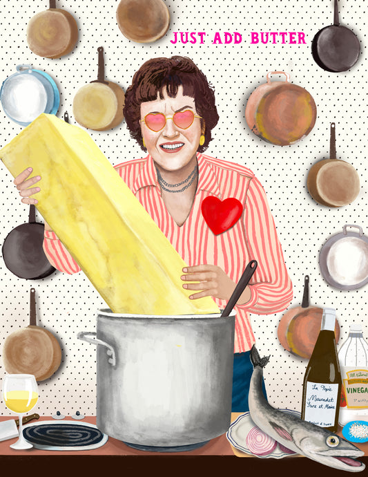 Just Add Butter Greeting Card