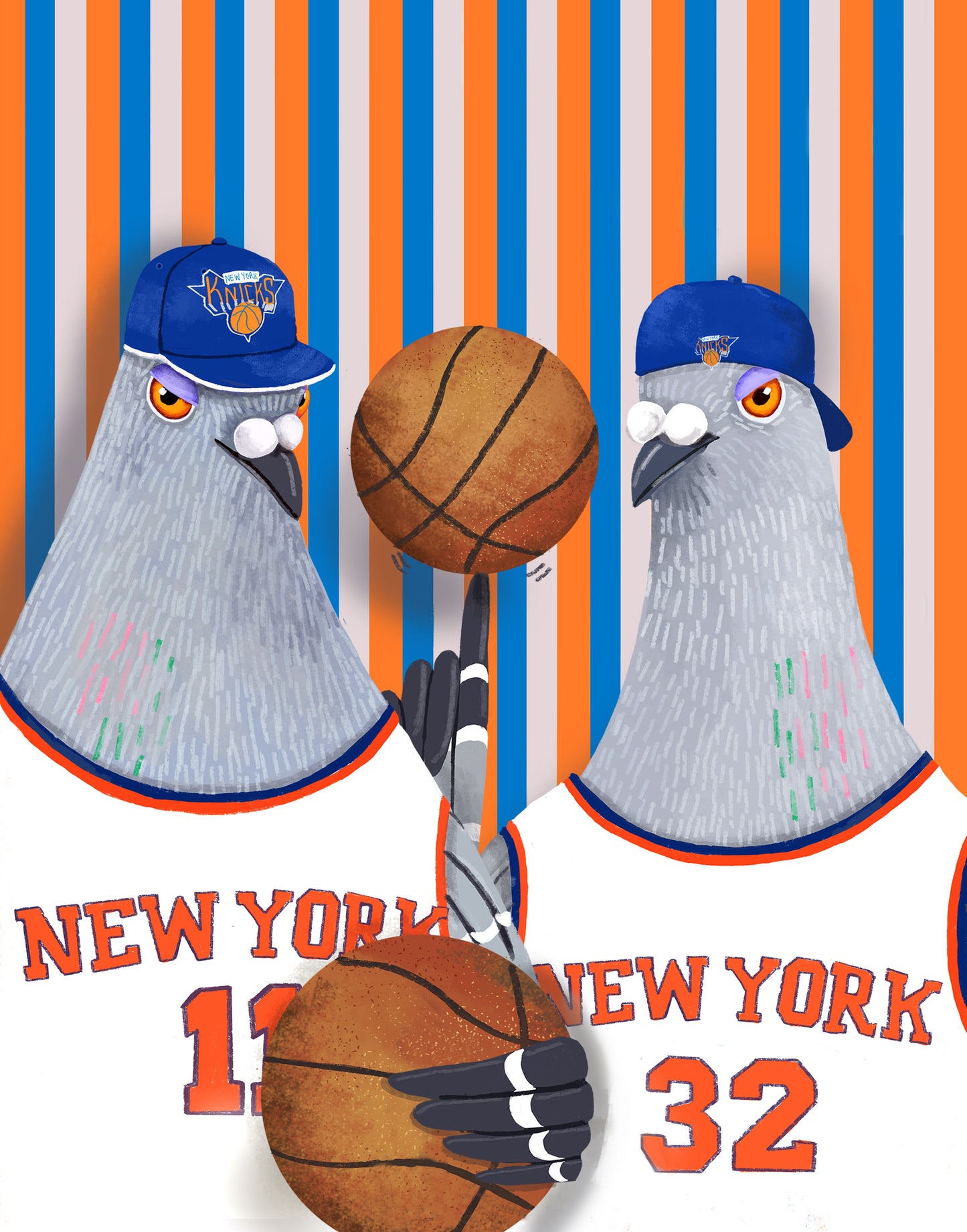 Knicks Pigeon MVPs Print