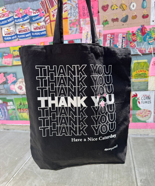 Mr. Snacks Thank You Tote Bag