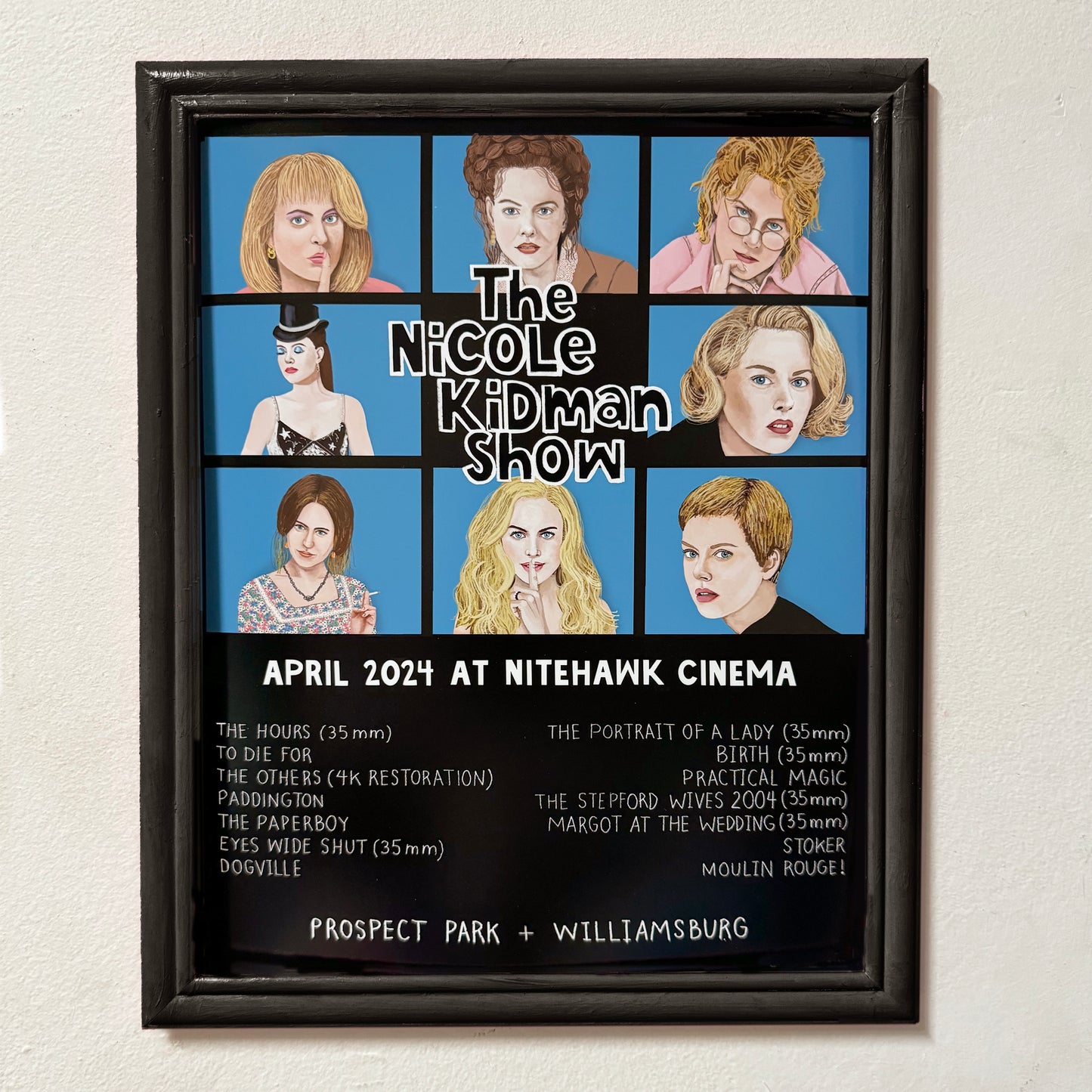 Nicole Kidman Show Print for Nitehawk Cinema