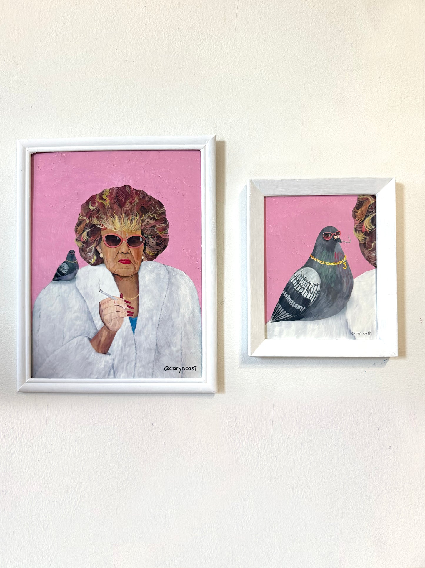 Pigeon Lady Mural art print