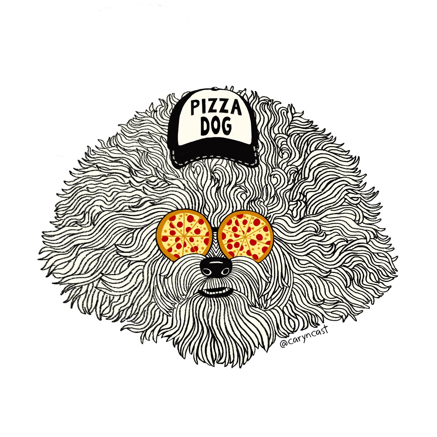 Pizza Dog Tote Bag