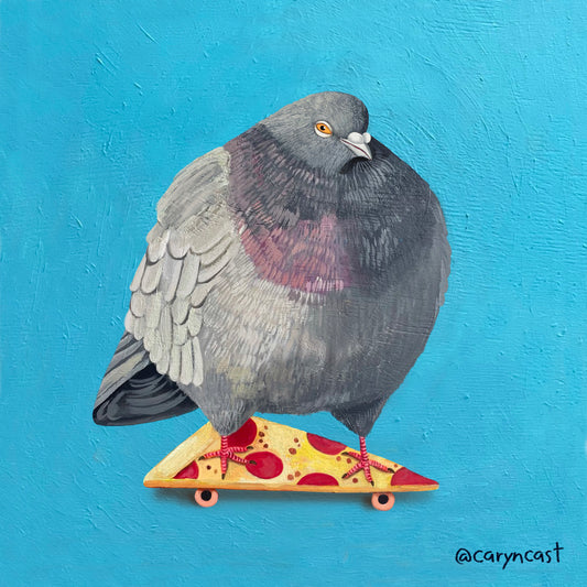 Pizza Pigeon Postcard