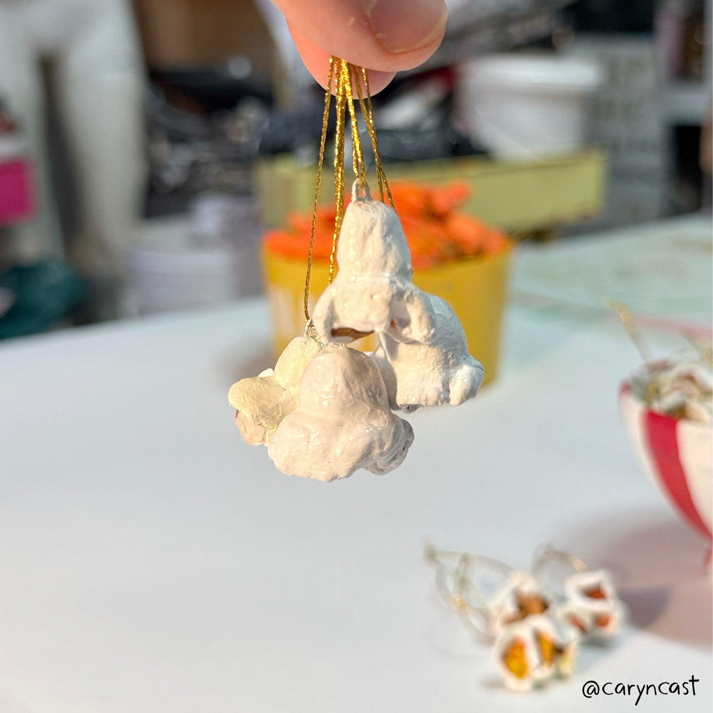 Salty Popcorn Ornament