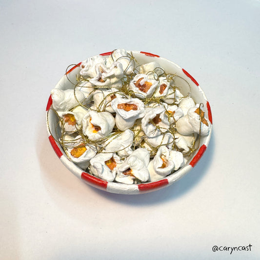 Salty Popcorn Ornament