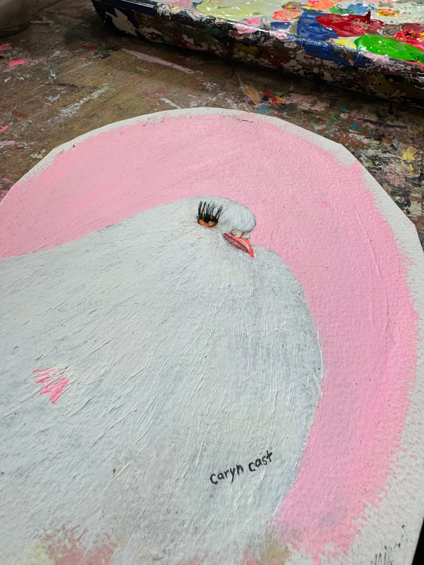 Pride Pigeon Painting