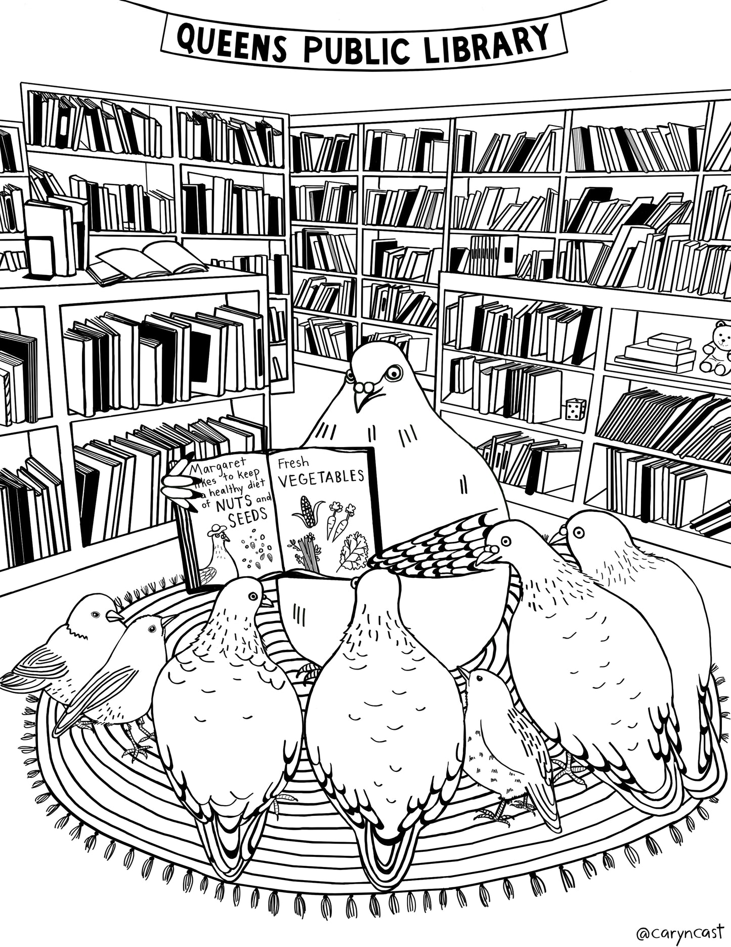 Queens Coloring Book for Queens Public Library