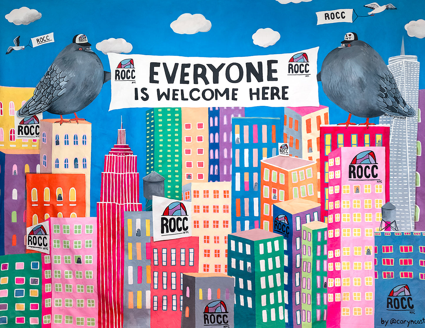 Everyone is Welcome Here Mural Print