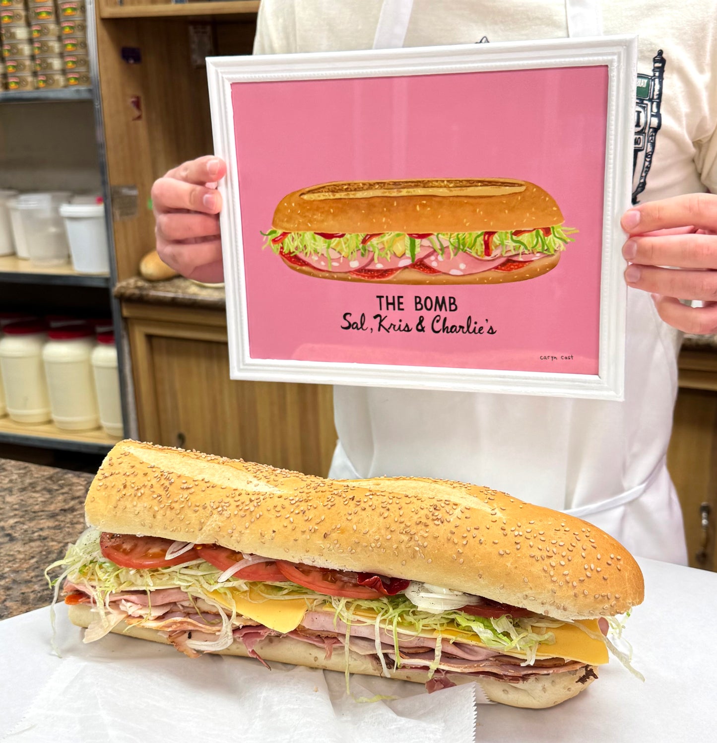 The Bomb Sandwich from Sal, Kris and Charlie's Art Print