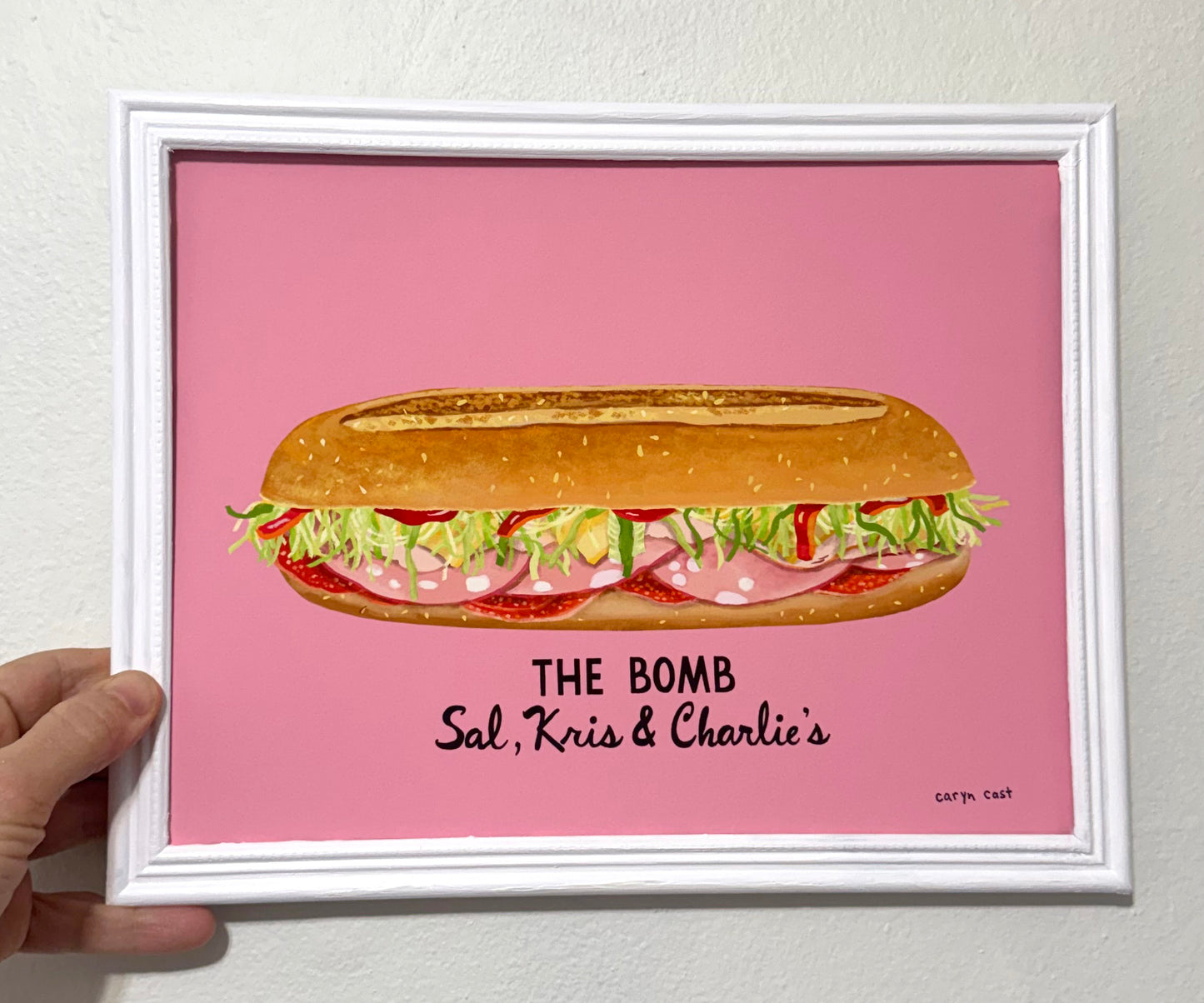 The Bomb Sandwich from Sal, Kris and Charlie's Art Print