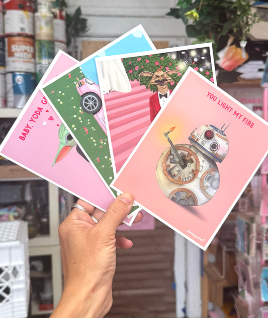 Star Wars Romantic Postcard Set