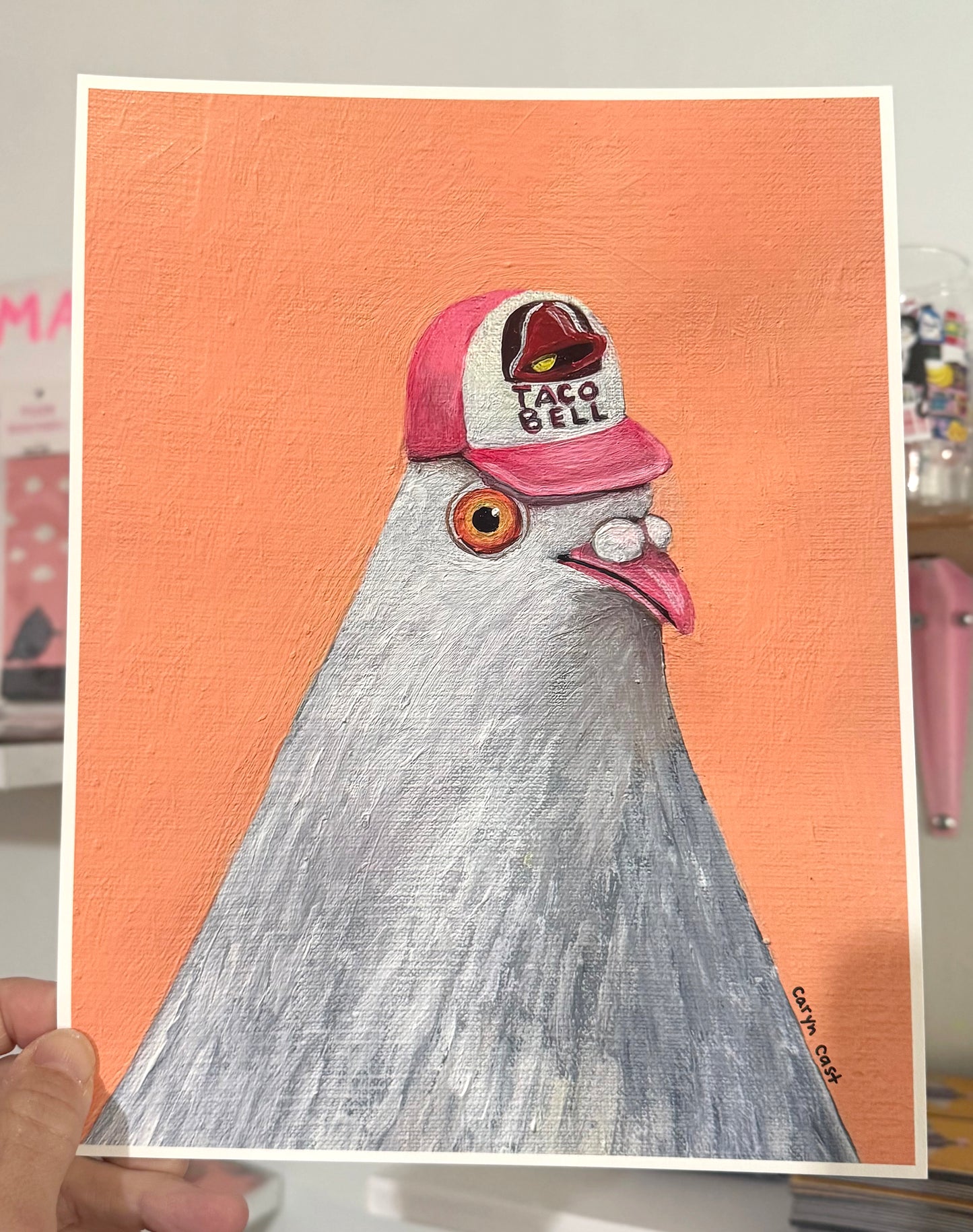 Taco Bell Pigeon Print