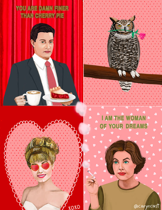 Twin Peaks Valentine Card Set