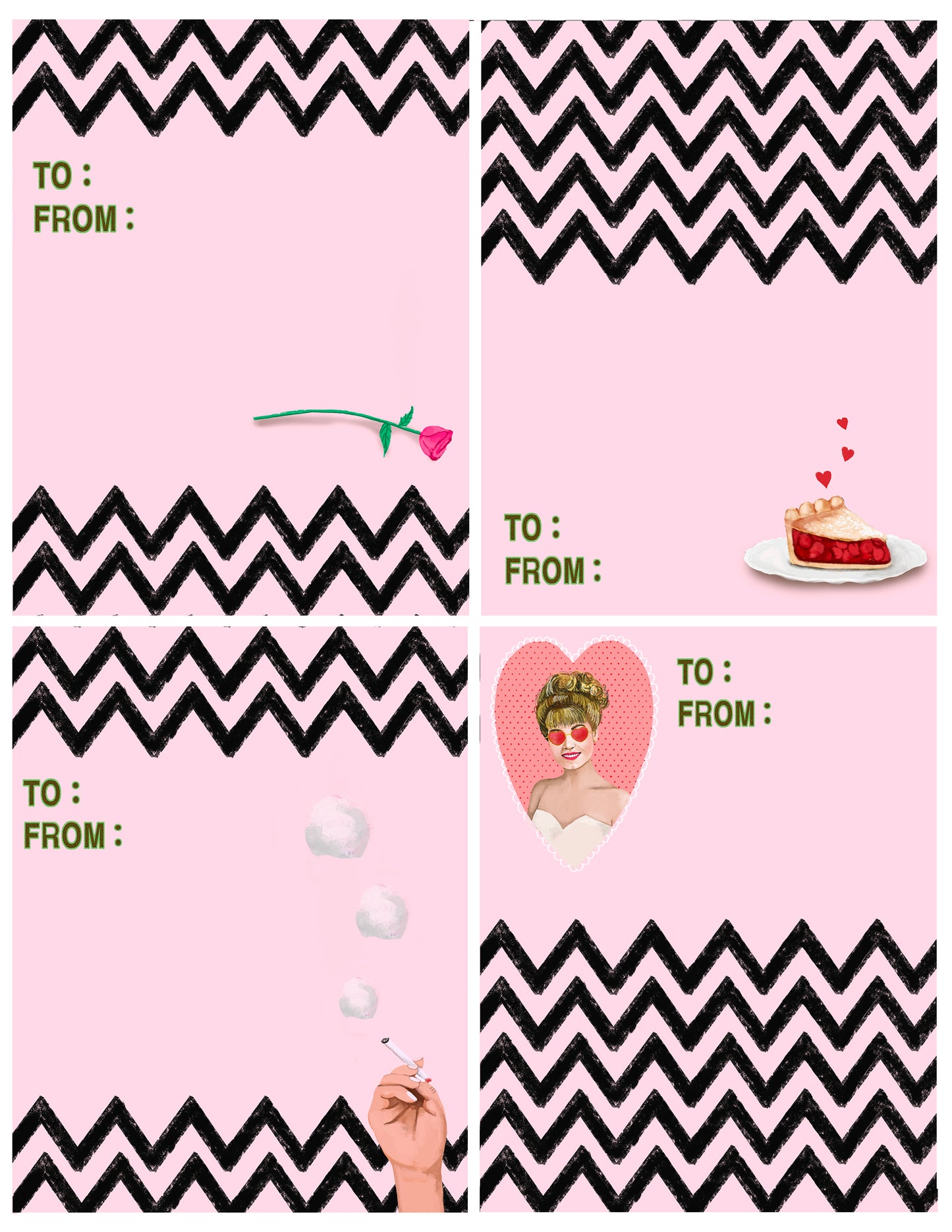 Twin Peaks Valentine Card Set