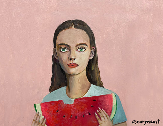 Watermelon Girl Print