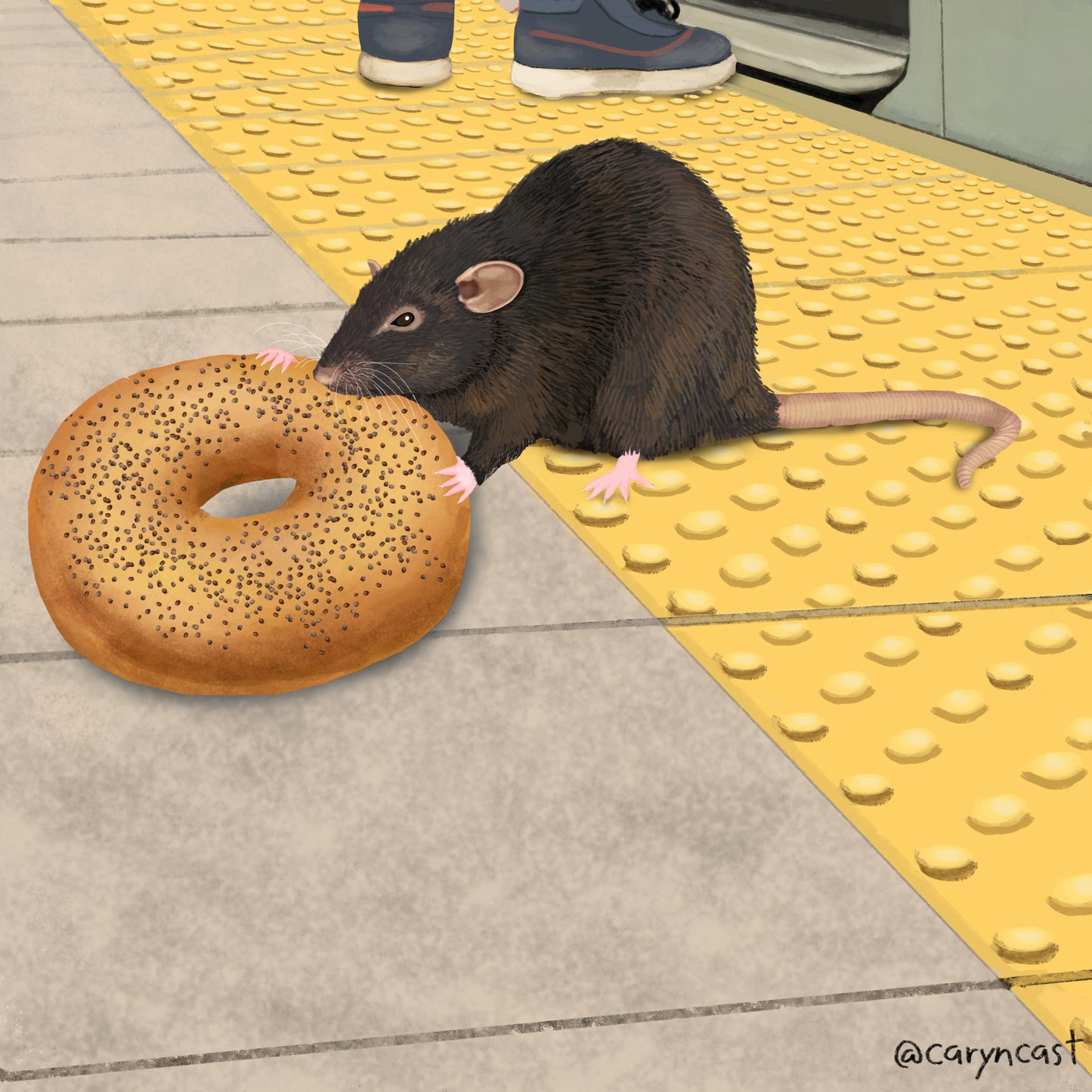 Bagel Rat sticker