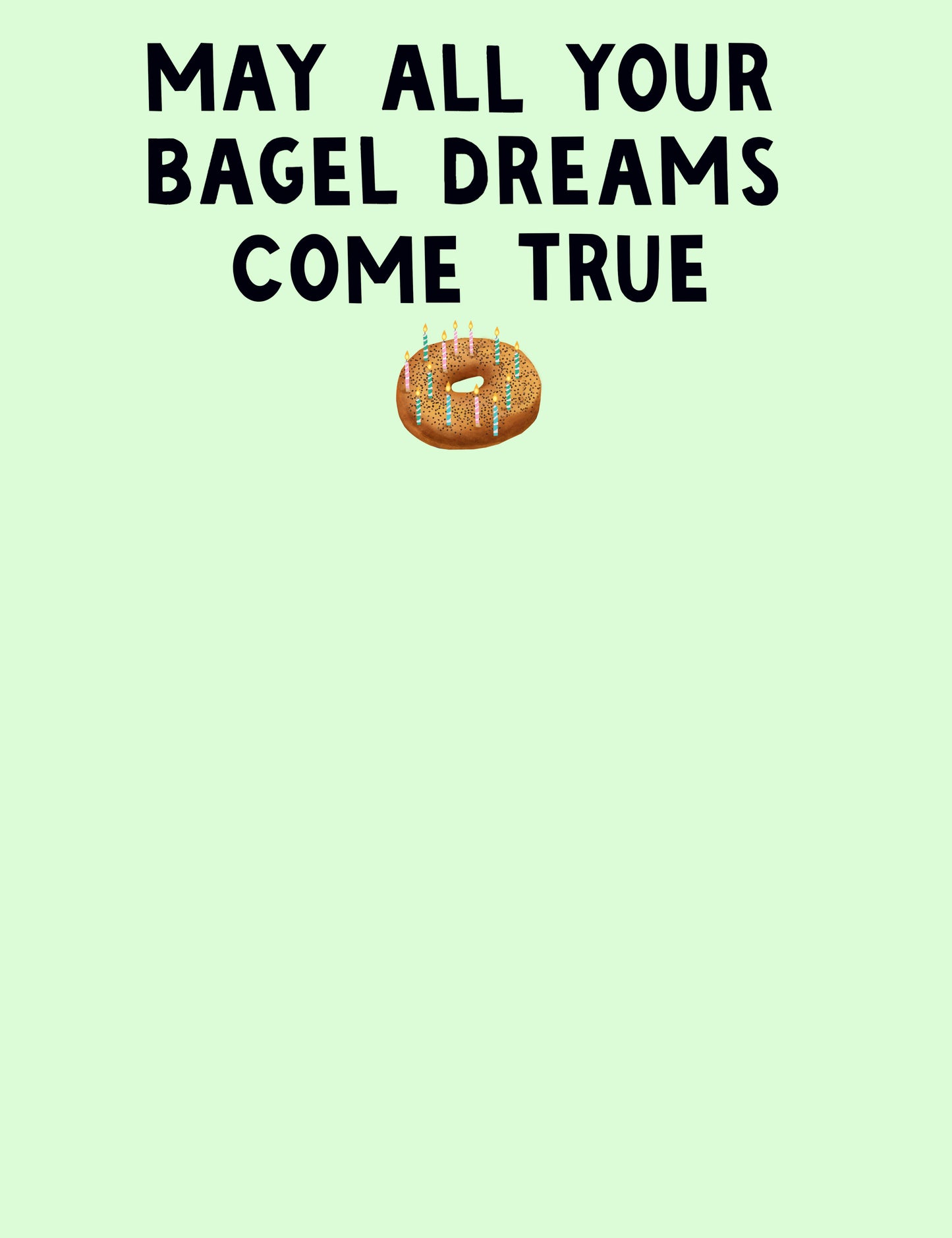 Bagel Rat Birthday Card
